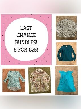 Women’s size Small last chance lot